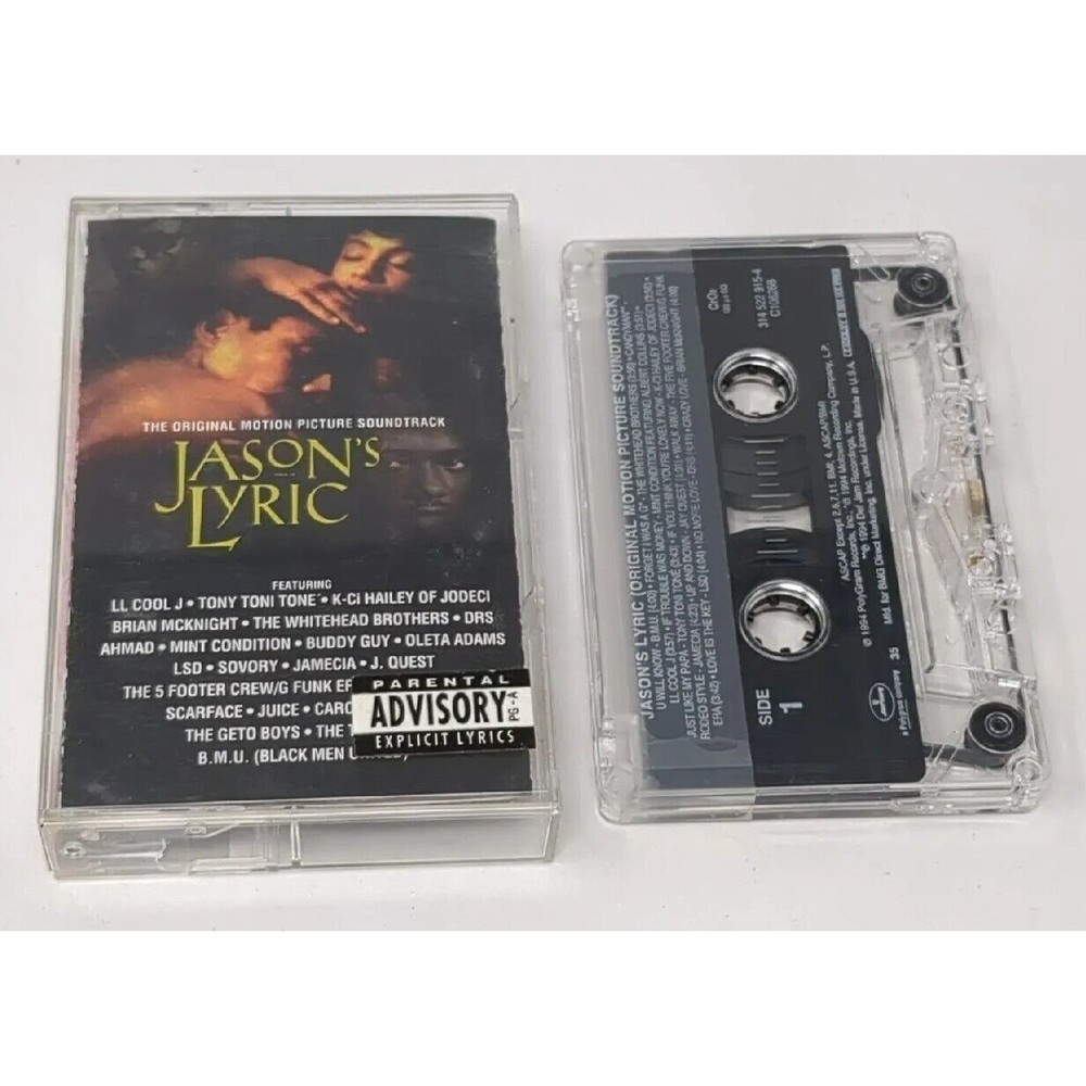 Jason's Lyrics‎ Movie Soundtrack Cassette Tape LL Cool J Scarface Tony Toni Tone